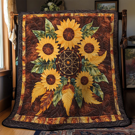 Dreamcatcher Sunflower WY1002051CL Quilt