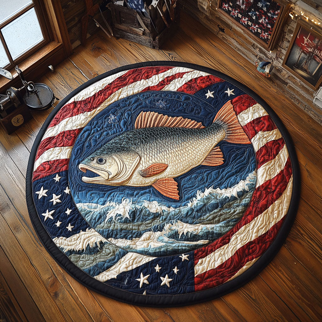 American Angler WY0804043CL Quilted Round Mat