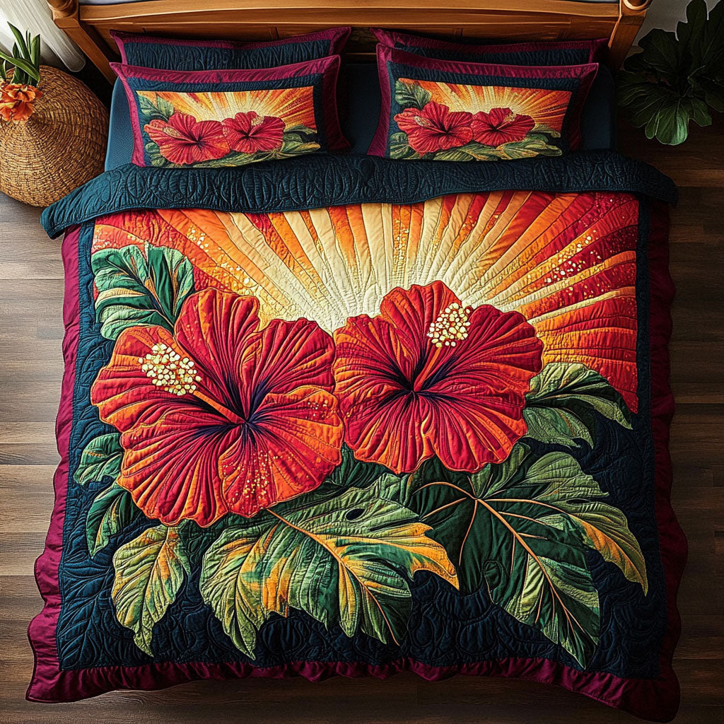 Sunset Hibiscus WY1806007CL Duvet Cover Set