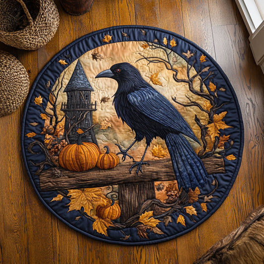 Raven Autumn WY1107064CL Quilted Round Mat