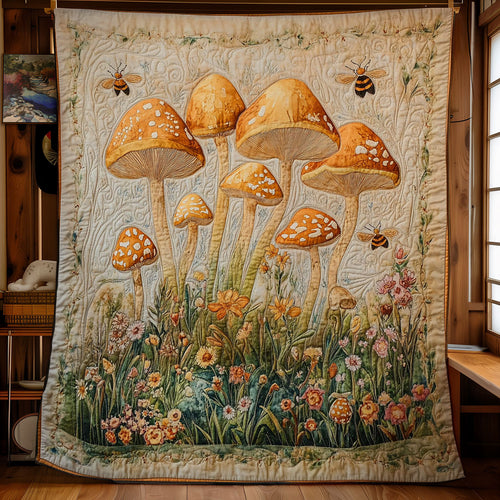 Yellow Mushroom Forest WY2403064CL Quilt