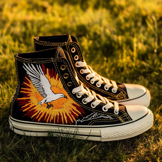 Flame Wings CW1109079CL Canvas High-Tops
