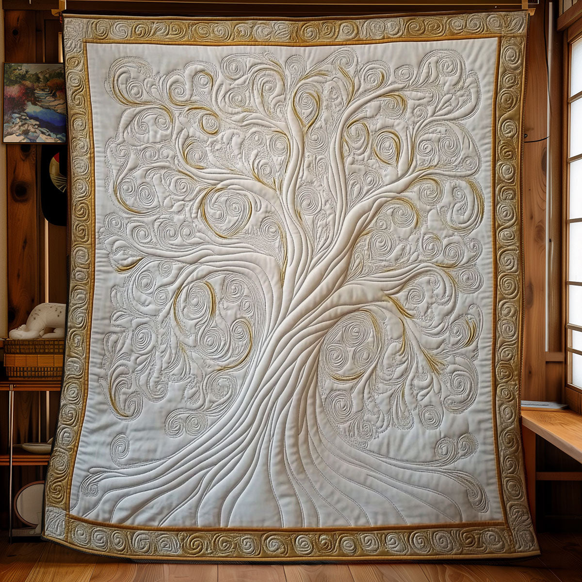 Mystic Gold Tree WY1002115CL Quilt