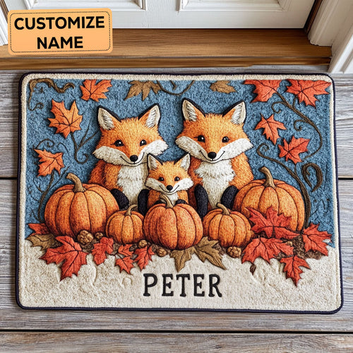 Autumn Family CP1508127CL Personalized Doormat