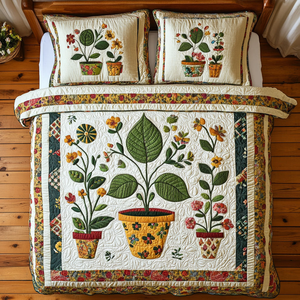 Beautiful Houseplant WY0603001CL Duvet Cover Set