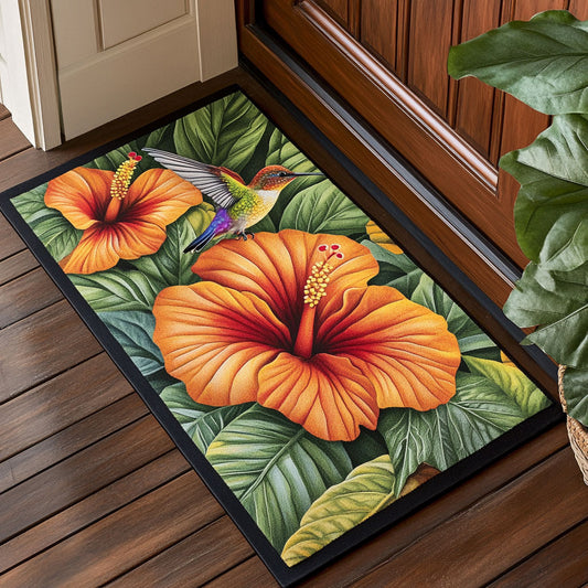 Hummingbird Hibiscus CW2008056CL Doormat