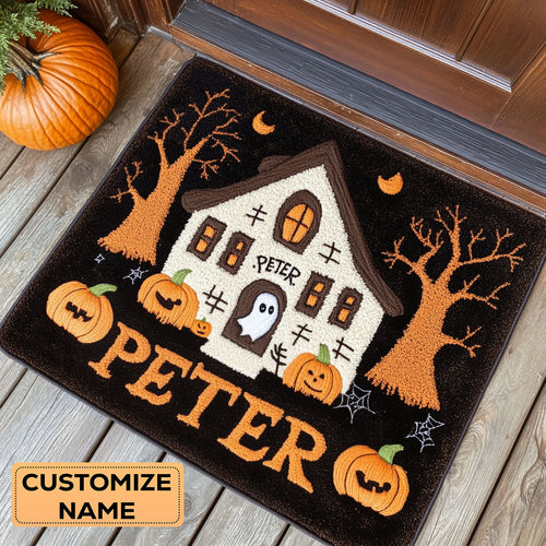 Ghost Mansion CP1808030CL Personalized Doormat