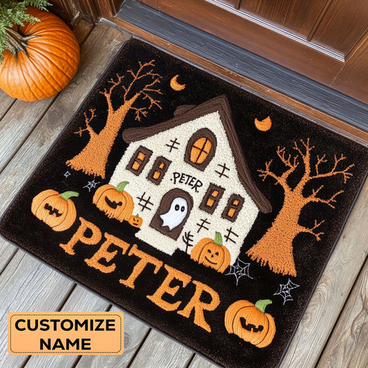 Ghost Mansion CP1808030CL Personalized Doormat