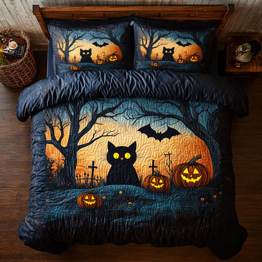 Spooky Cat WY0605054CL Duvet Cover Set