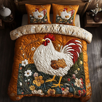 Farmhouse Chicken CM1904039CL Duvet Cover Set