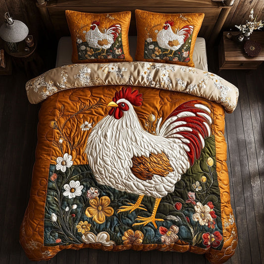 Farmhouse Chicken CM1904039CL Duvet Cover Set