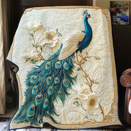 Gilded Peacock WY1403015CL Quilt