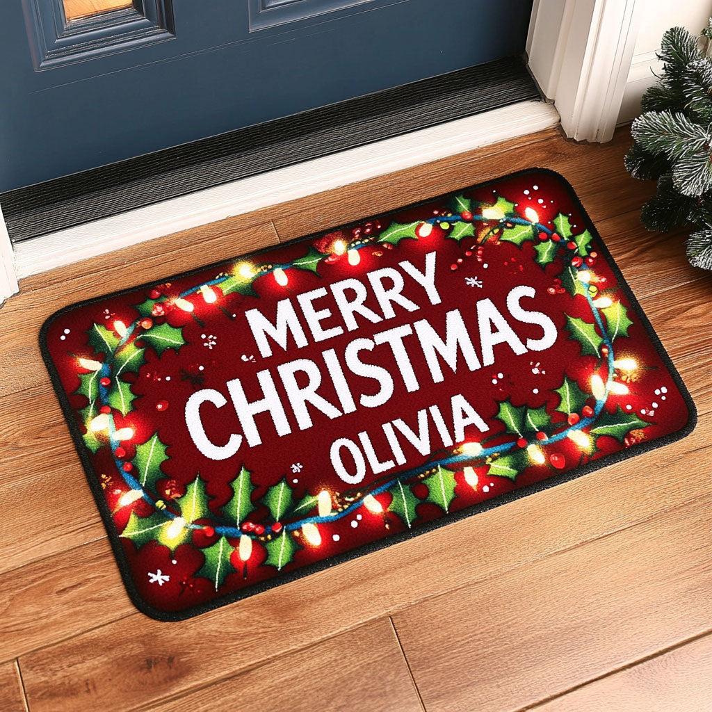 Festive Joy WJ2208039CL Personalized Doormat