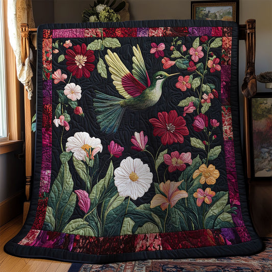 Gilded Hummingbird WY1203054CL Quilt