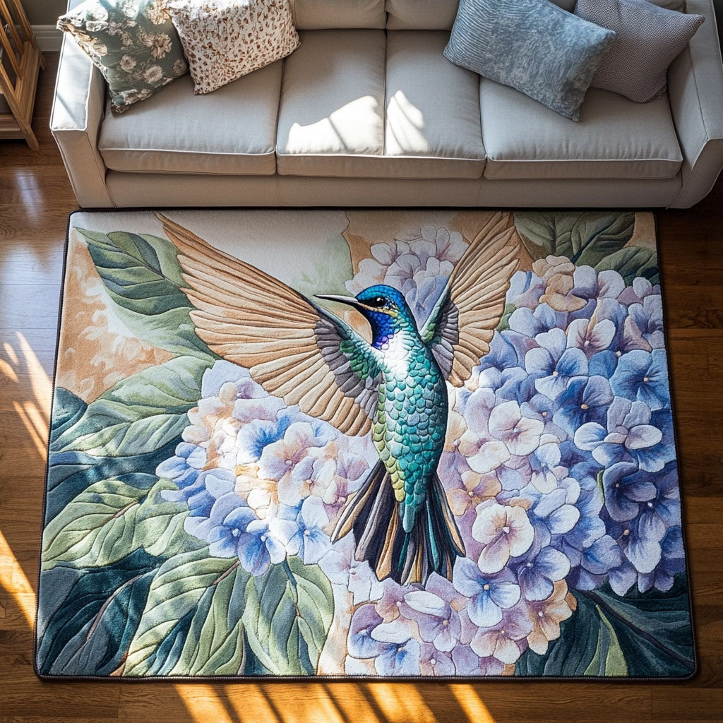 Hummingbird Hydrangea CW2508025CL Area Rug