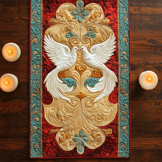 Loving Dove CM1205038CL Quilted Table Runner