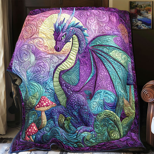 Dragon In Mushroom Forest WY0402015CL Quilt