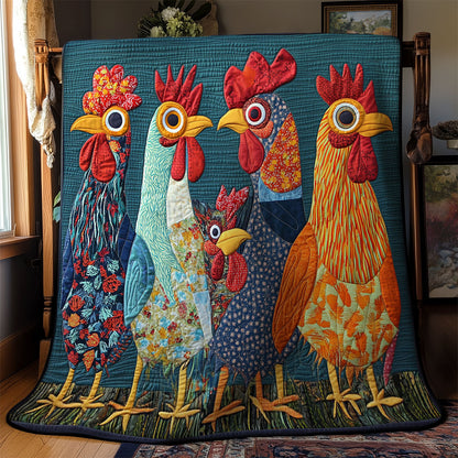 Cartoon Rooster WY1303018CL Quilt