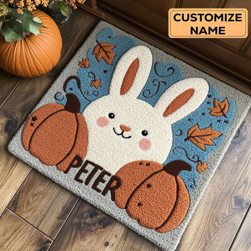 Bunny Harvest CP1508136CL Personalized Doormat