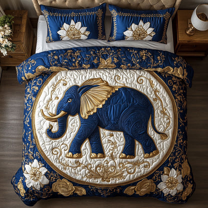 Elephant In Royal Circle WY0503029CL Duvet Cover Set