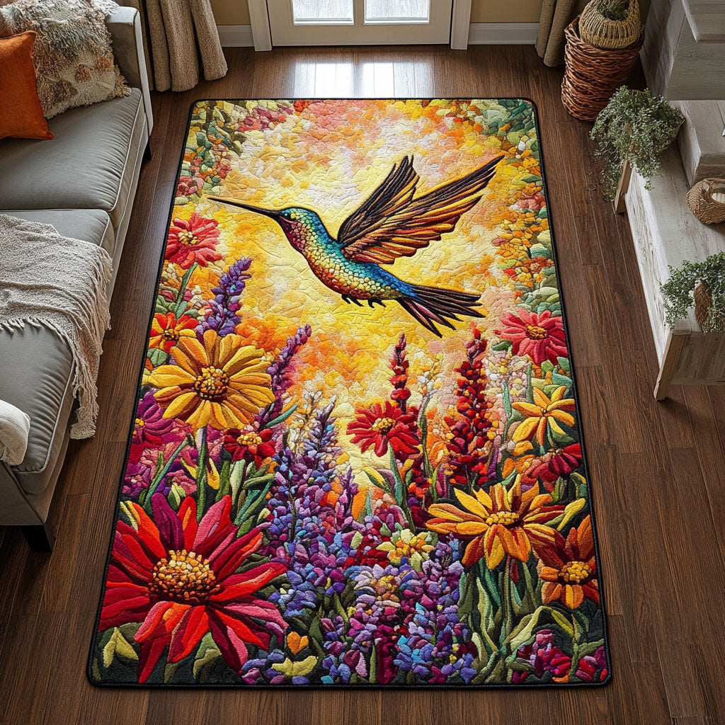 Hummingbird Bloom CW2508021CL Area Rug