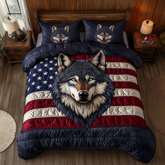 Patriotic Wolf CM3105034CL Duvet Cover Set