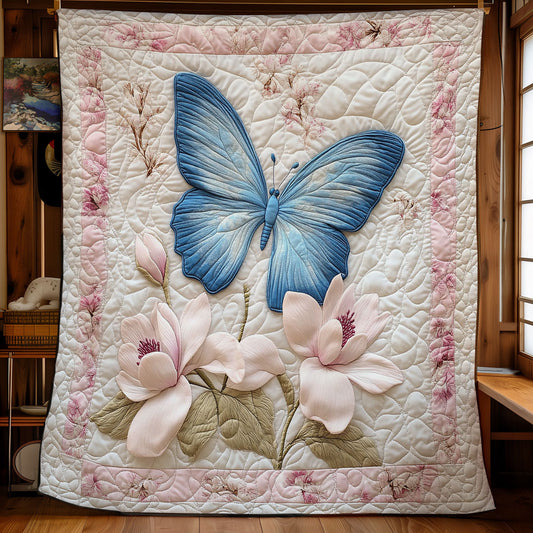Butterfly In Magnolia Garden WY2003070CL Quilt