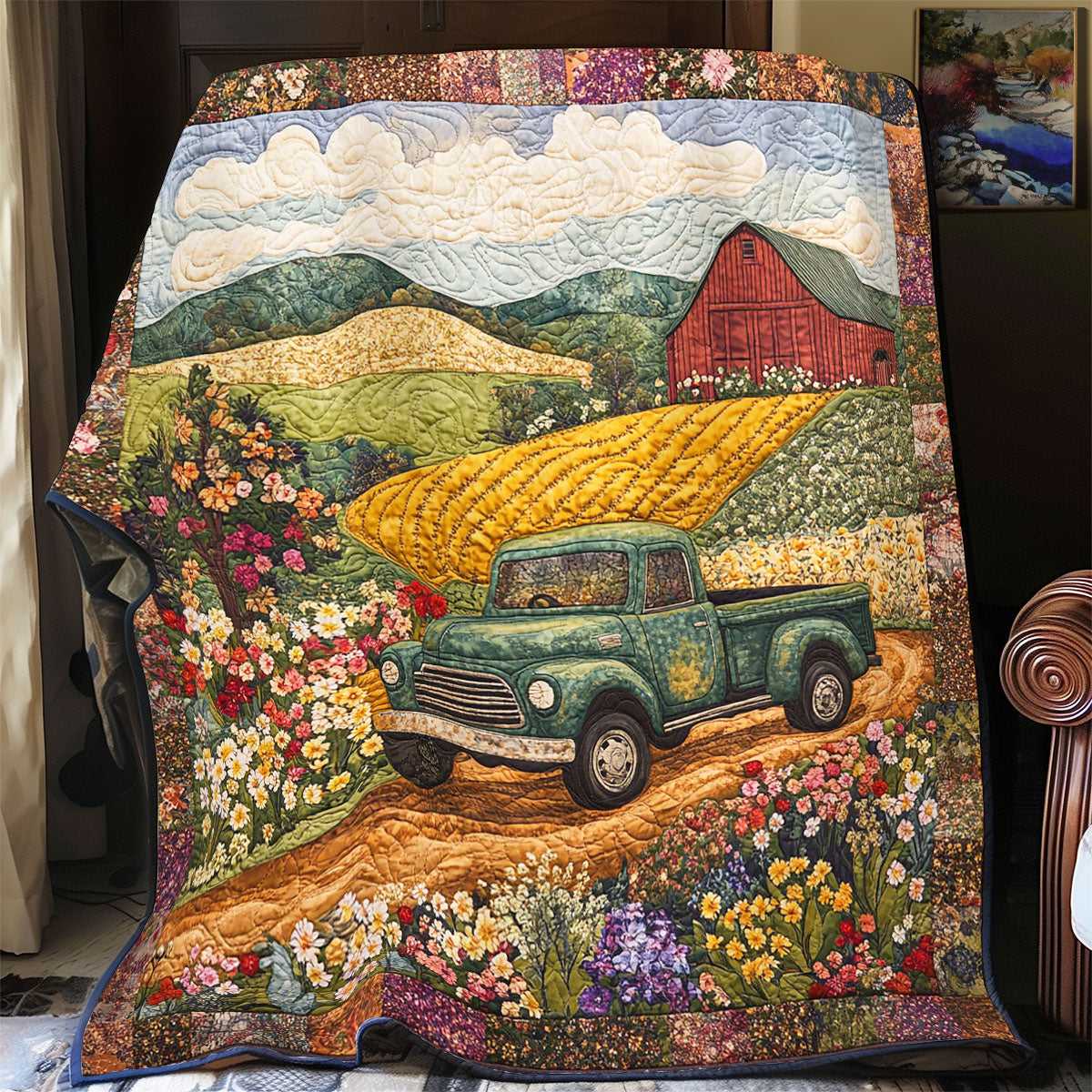 Peaceful Farm WY0402040CL Quilt