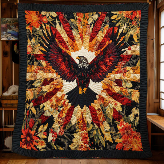 Mystic Eagle In Leaf WY1002111CL Quilt