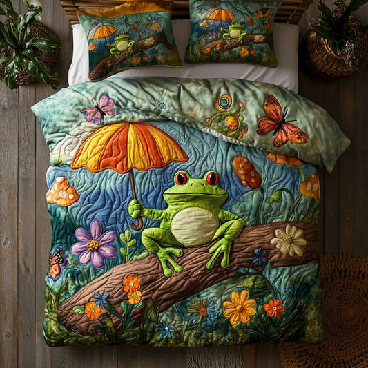 Frog Under Rain Forest WY2805009CL Duvet Cover Set