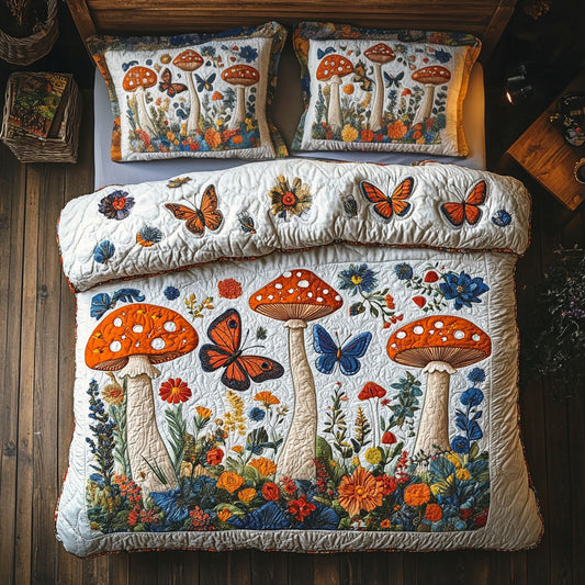 Butterfly In Mushroom Forest WY1705001CL Duvet Cover Set
