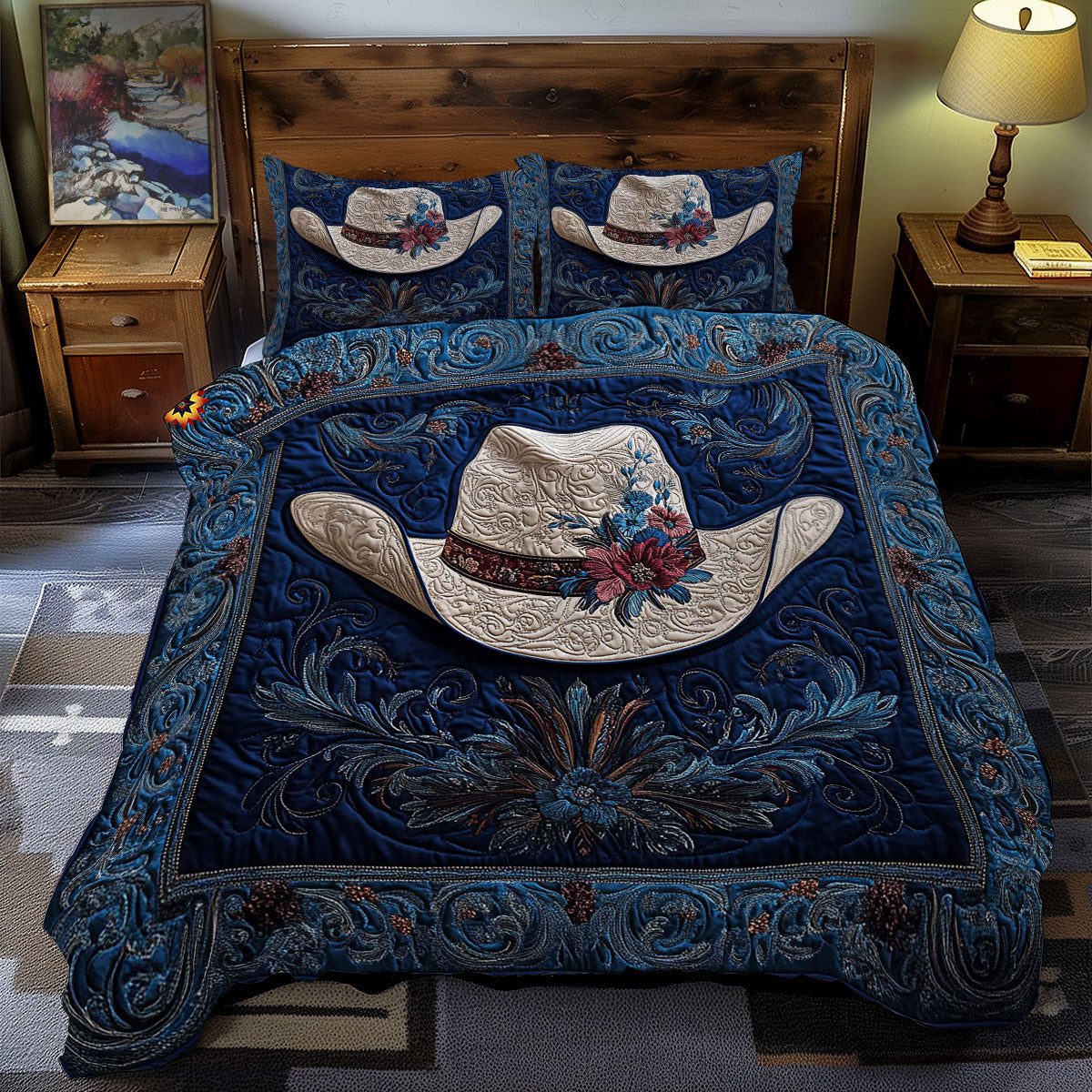 Mystic Cowboy Hat WY2712115CL Duvet Cover Set