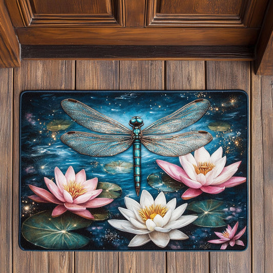 Dragonfly Lotus CW1508026CL Doormat