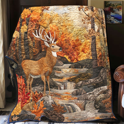 Deer In Autumn Forest WY1002047CL Quilt