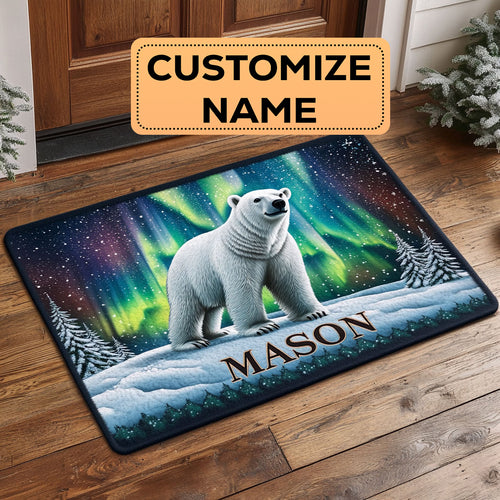 Aurora Bear CW2008061CL Personalized Doormat