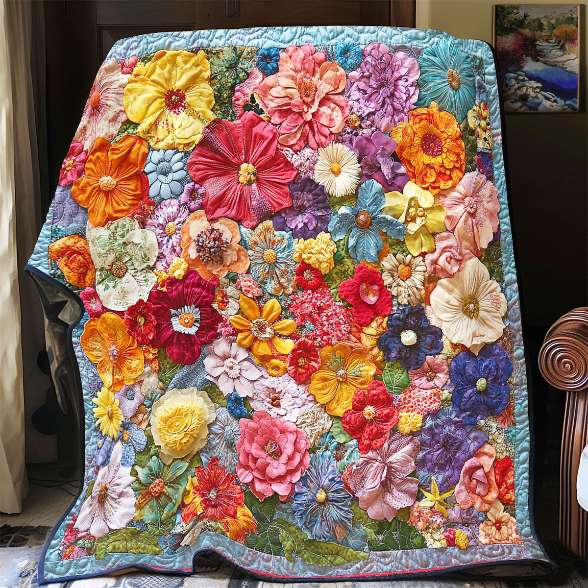 Colorful Flower Garden WY0402006CL Quilt