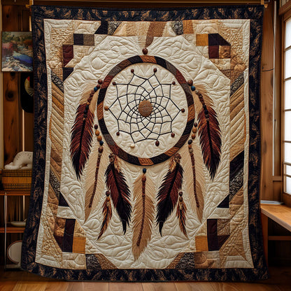 Native American Feather Dreamcatcher WY0503120CL Quilt