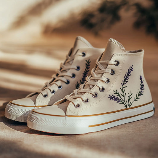 Lavender Steps WJ0509039CL Canvas High-Tops