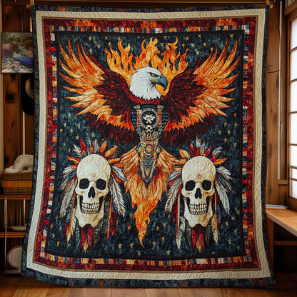 Fire Eagle And Skull WY1002070CL Quilt