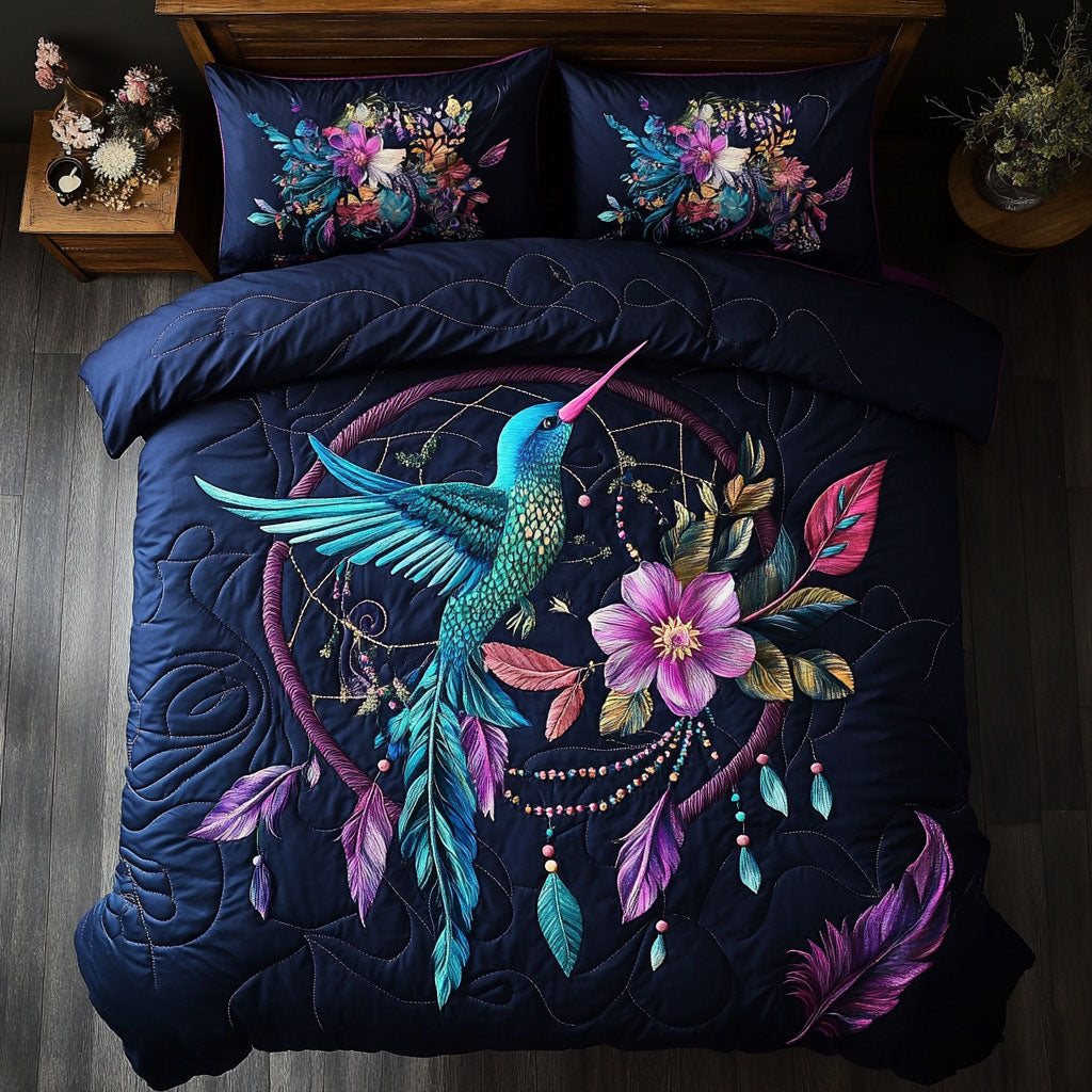 Dreamcatcher Flower Hummingbird WY1306008CL Duvet Cover Set