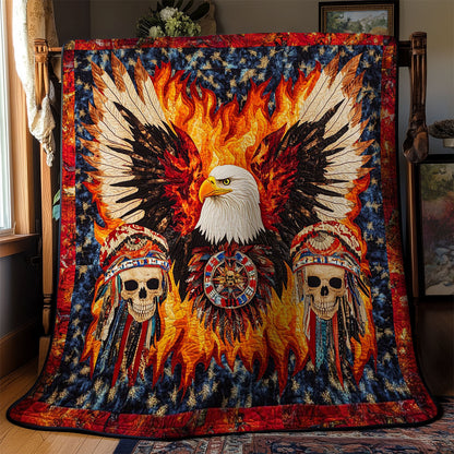 Glorious Eagle And Skull WY1002079CL Quilt