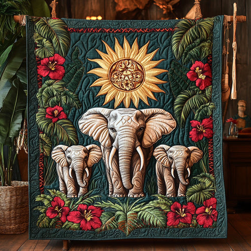 Temple Guardian Elephant WY0906025CL Quilt