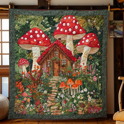 Mushroom House WY0402031CL Quilt