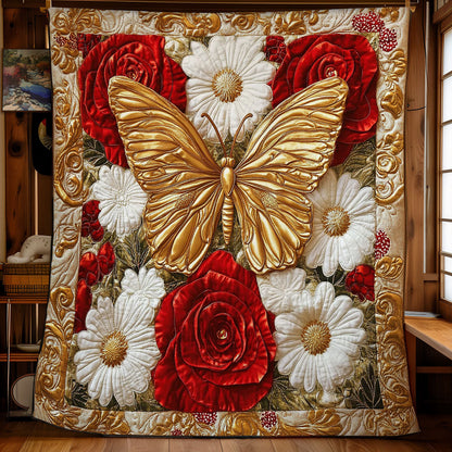 Royal Butterfly In Garden WY0402043CL Quilt