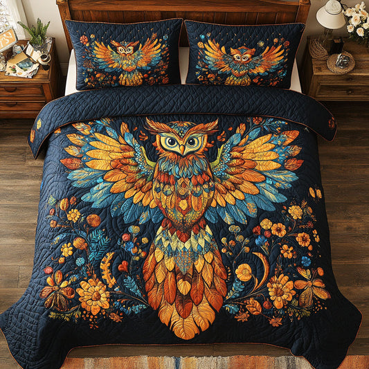 Flower Owl WY0802050CL Duvet Cover Set