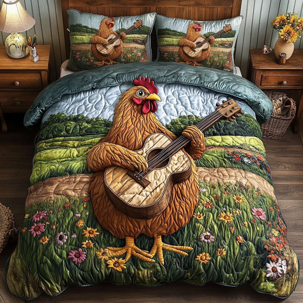 Farmhouse Chicken CM3103014CL Duvet Cover Set