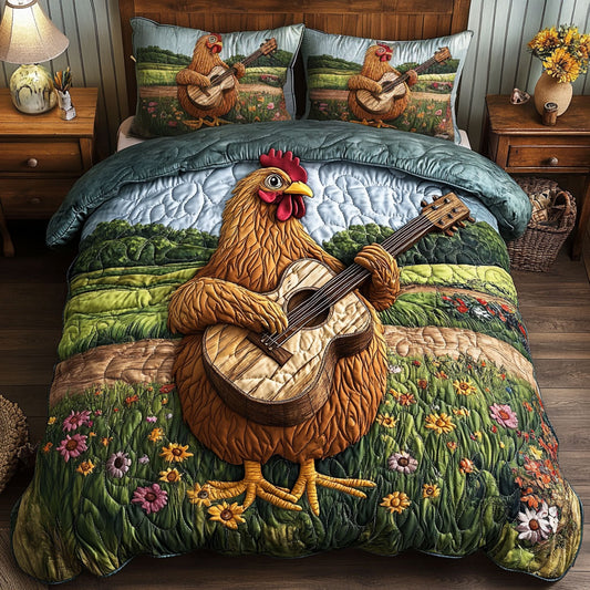 Farmhouse Chicken CM3103014CL Duvet Cover Set