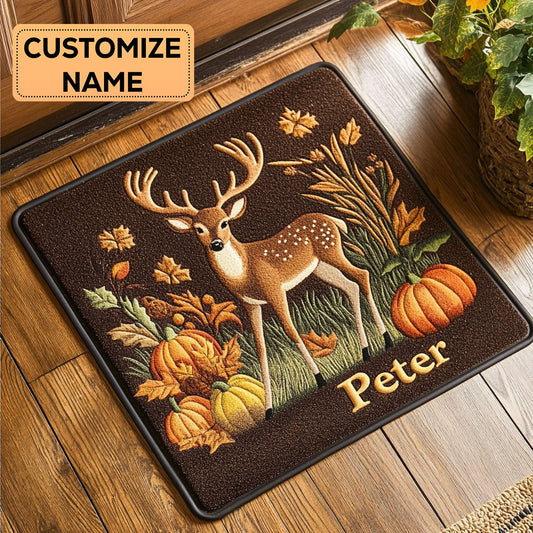 Autumn Deer CP0609034CL Personalized Doormat