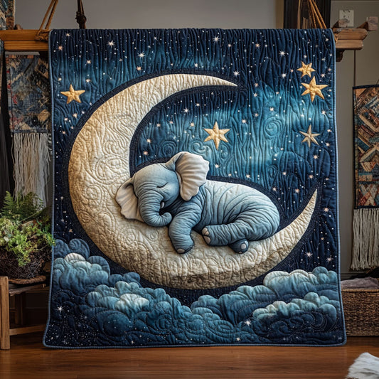 Lunar Snuggle Elephants WY0906016CL Quilt