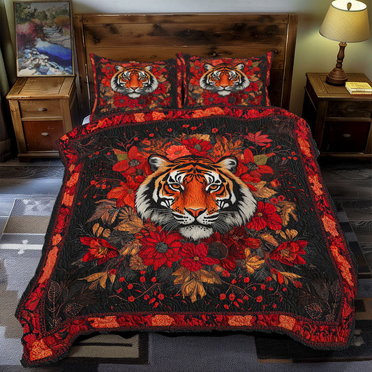 Mystic Red Rose Tiger WY1401072CL Duvet Cover Set